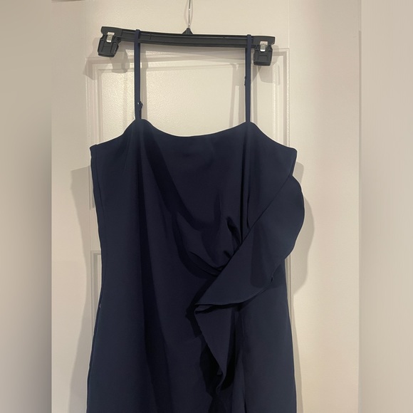 Bardot Rona midi dress in navy size large - Picture 10 of 12